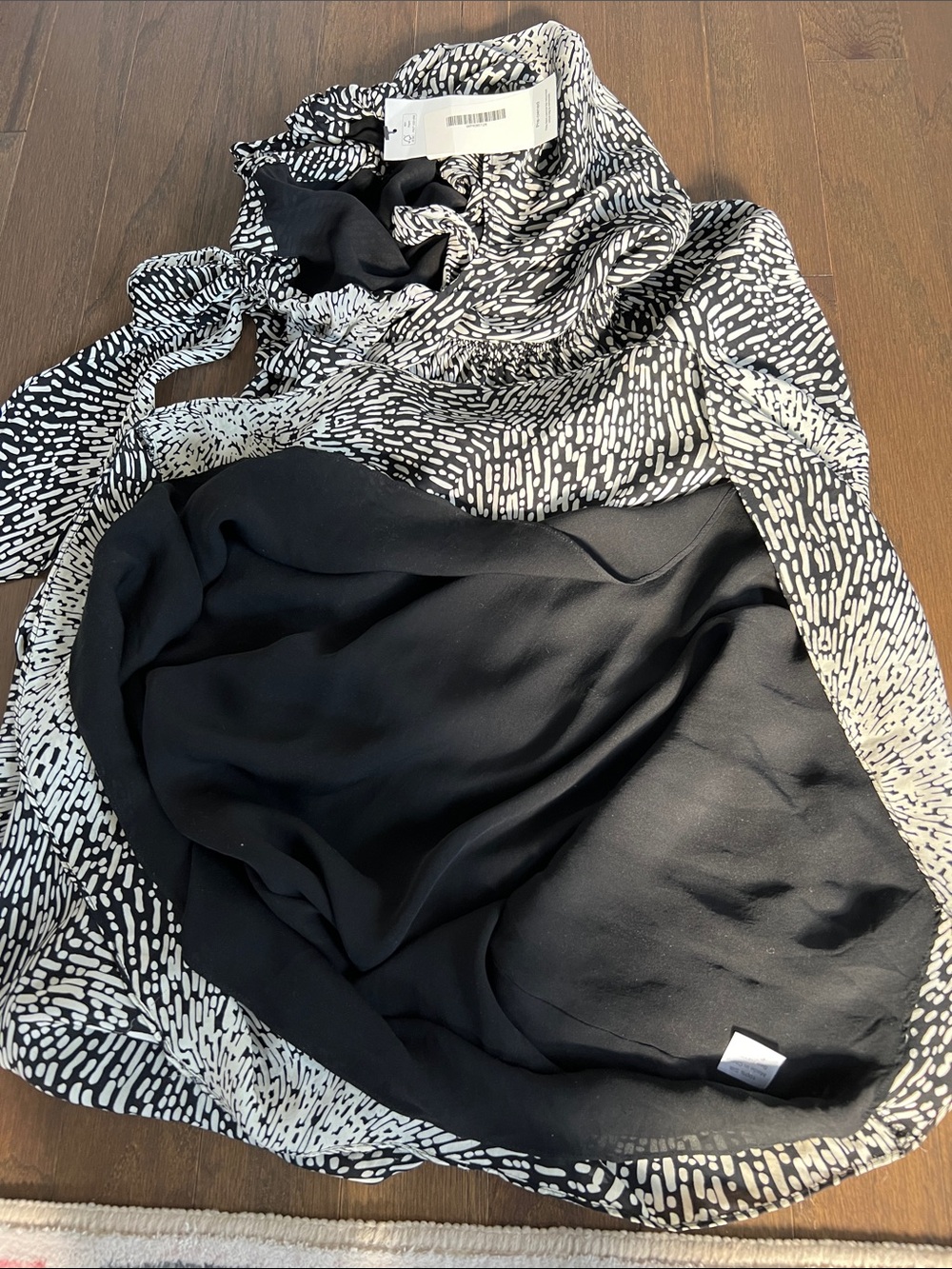 Parker Silk Tie-Front Maxi Dress - Picture 8 of 9